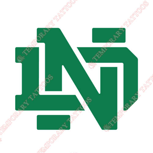 Notre Dame Fighting Irish Customize Temporary Tattoos Stickers NO.5724